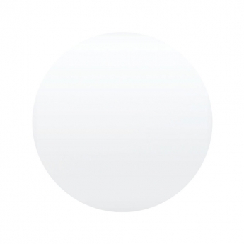 Signature Olmec Round Countertop Basin with Unslotted Waste 360mm Wide 0 Tap Hole - Matt White