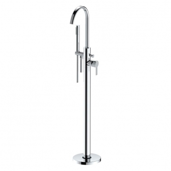 Signature Onyx Freestanding Bath Shower Mixer Tap with Shower Kit - Chrome