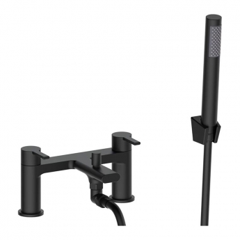 Signature Onyx Bath Shower Mixer Tap with Shower Kit - Matt Black