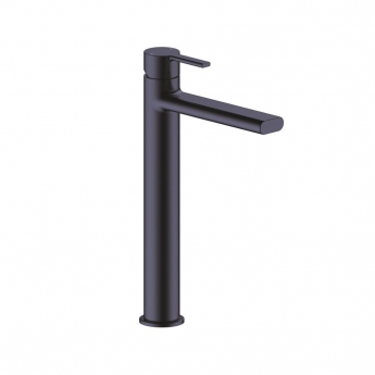 Signature Onyx Tall Basin Mixer Tap Single Handle - Matt Black | Product Image