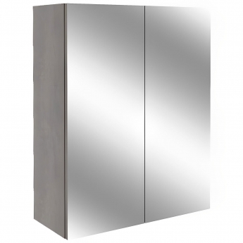 Signature Oslo 2-Door Mirrored Bathroom Cabinet 600mm Wide - Nebraska Oak