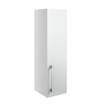 Signature Oslo Wall Hung 1-Door Storage Unit 200mm Wide - White Gloss
