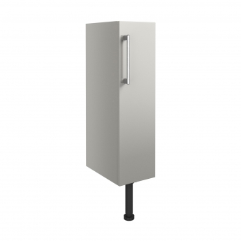 Signature Oslo Floor Standing 1-Door Toilet Roll Unit 200mm Wide - Light Grey Gloss
