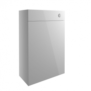 Signature Oslo Slim Back to Wall WC Toilet Unit 600mm Wide - Light Grey Gloss