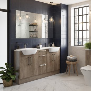 Signature Oslo Floor Standing 3-Drawer Storage Unit 300mm Wide - Nebraska Oak