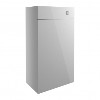 Signature Oslo Back to Wall WC Toilet Unit 500mm Wide - Light Grey Gloss