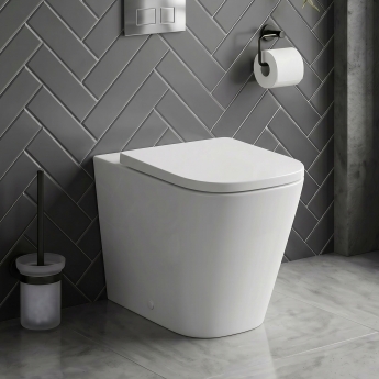 Signature Poseidon Rimless Back to Wall Toilet (inc Soft Close Seat) | Product Image
