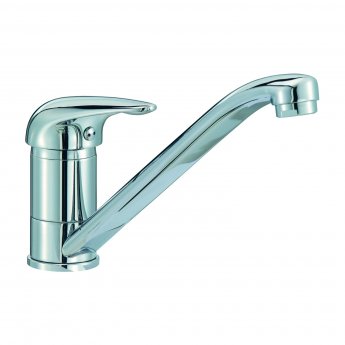 Prima 1.0 Bowl Kitchen Sink with Sink Tap and Waste Kit 965mm L x 500mm W - Stainless Steel