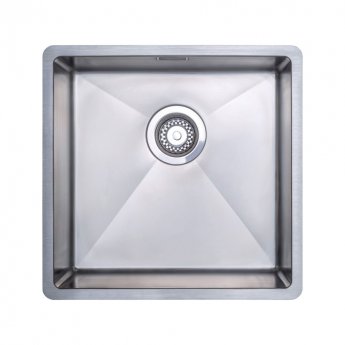 Prima+ R10 1.0 Bowl Undermount/Inset Kitchen Sink with Waste Kit 440mm L x 450mm W - Stainless Steel | Product Image