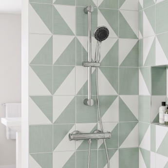Signature Pure Low Pressure Thermostatic Bar Mixer Shower with Shower Kit - Chrome | Product Image