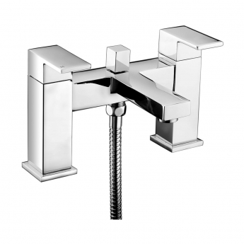Signature Surface Bath Shower Mixer Tap with Shower Kit and Bracket - Chrome