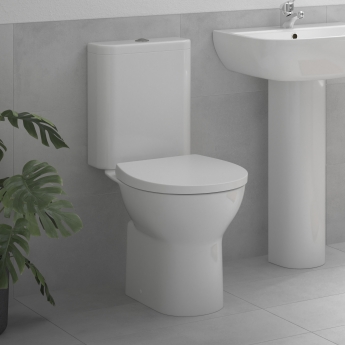 Signature QuikPak Rimless Close Coupled Toilet (inc Soft Close Seat) | Product Image