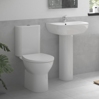 Signature QuikPak Rimless Close Coupled Toilet (inc Soft Close Seat) | Product Image