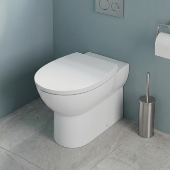 Signature QuikPak Rimless Back to Wall Toilet (inc Soft Close Seat) | Product Image