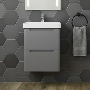 Signature Randers 600mm 2-Drawer Wall Hung Vanity Unit