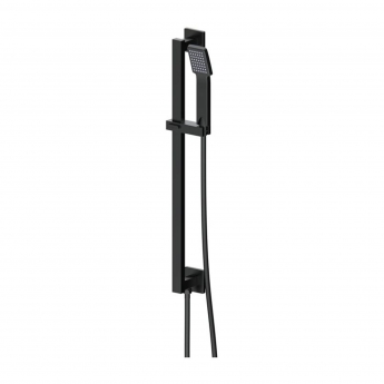 Signature React Thermostatic Triple Concealed Mixer Shower with Shower Kit + Fixed Shower Head - Matt Black | Product Image