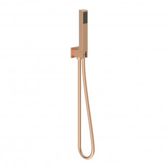 Signature React Thermostatic Dual Concealed Mixer Shower with Shower Kit + Fixed Shower Head - Brushed Bronze | Product Image