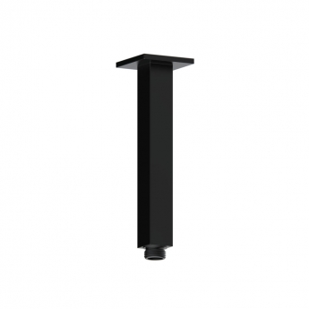 Signature React Square Ceiling Mounted Shower Arm 180mm Length - Matt Black