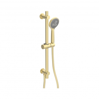 Signature Reflex Thermostatic Triple Concealed Mixer Shower with Shower Kit + Fixed Shower Head - Brushed Brass