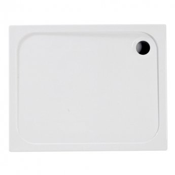 Signature RefleXion Rectangular Shower Tray with Waste 1000mm x 760mm - White