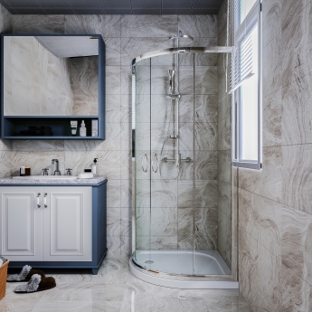 Signature Deluxe 45mm Stone Resin Quadrant Shower Tray