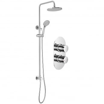 Signature Reform Dual Concealed Mixer Shower with Shower Kit and Fixed Head - Chrome