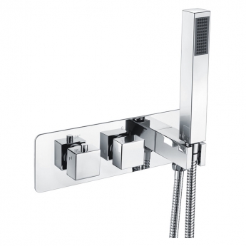 Signature Ritual Thermostatic 2 Outlet Concealed Shower Valve Dual Handle with Handset - Chrome