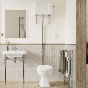 Signature Saga Basin with Chrome Washstand 810mm Wide - 1 Tap Hole