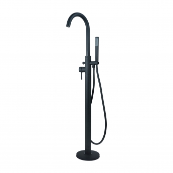 Signature Sail Freestanding Bath Shower Mixer Tap with Shower Kit - Matt Black