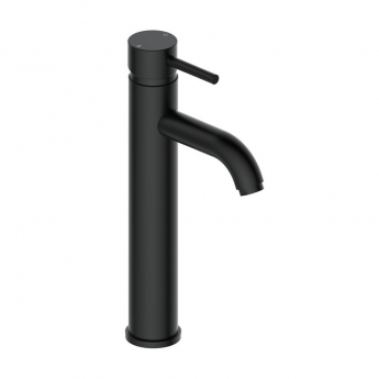 Signature Sail Mono Tall Basin Mixer Tap Single Handle - Matt Black