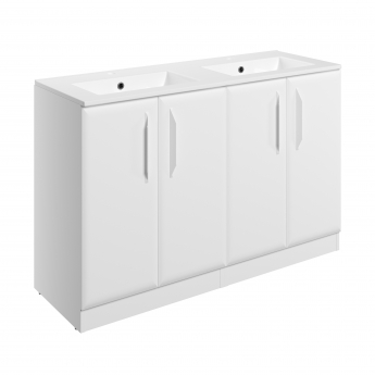 Signature Scribe 1200mm 4-Door Floor Standing Vanity Unit | Product Image