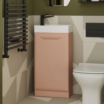 Signature Scribe 400mm 1-Door Floor Standing Vanity Unit | Product Image