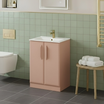Signature Scribe 600mm 2-Door Floor Standing Vanity Unit | Product Image