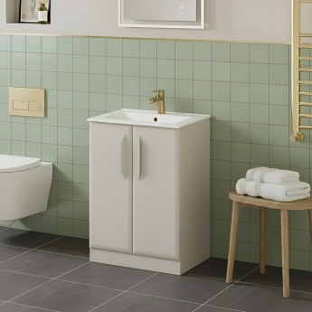 Signature Scribe 600mm 2-Door Floor Standing Vanity Unit | Product Image