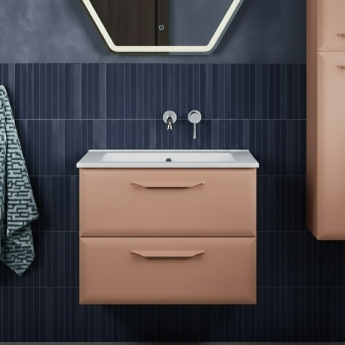 Signature Scribe 600mm 2-Drawer Wall Hung Vanity Unit | Product Image
