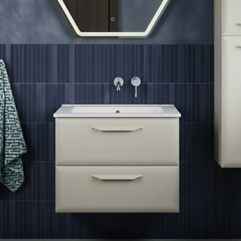 Signature Scribe 600mm 2-Drawer Wall Hung Vanity Unit | Product Image