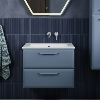 Signature Scribe 600mm 2-Drawer Wall Hung Vanity Unit | Product Image