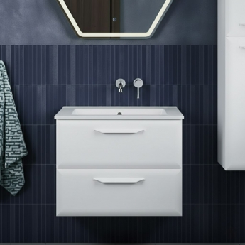 Signature Scribe 600mm 2-Drawer Wall Hung Vanity Unit | Product Image
