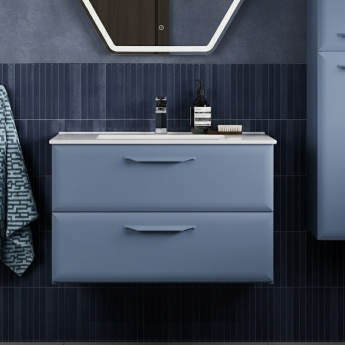 Signature Scribe 800mm 2-Drawer Wall Hung Vanity Unit