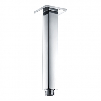 Signature Square Ceiling Mounted Shower Arm 180mm Length - Chrome