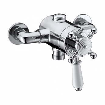 Signature Traditional Thermostatic Concentric Exposed Shower Valve - Chrome