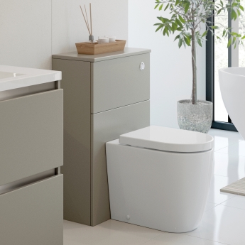 Signature Stockholm Back to Wall WC Toilet Unit 600mm Wide - Latte