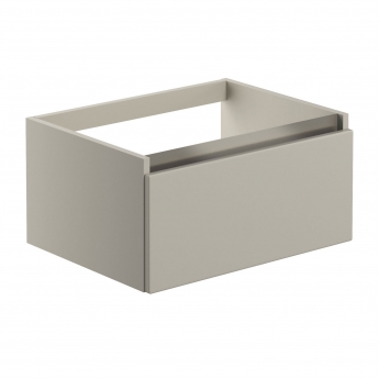 Signature Stockholm Wall Hung 1-Drawer Vanity Unit 600mm Wide - Latte
