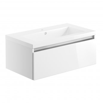 Signature Stockholm 800mm 1-Drawer Wall Hung Vanity Unit