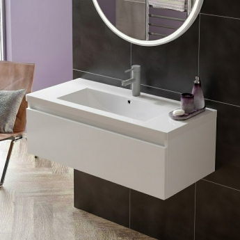 Signature Stockholm 800mm 1-Drawer Wall Hung Vanity Unit