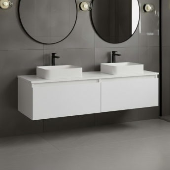 Signature Stockholm 1200mm 2-Drawer Wall Hung Countertop Vanity Unit