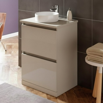 Signature Stockholm 600mm 2-Drawer Floor Standing Countertop Vanity Unit