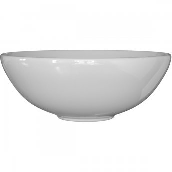 Signature Bella Round Countertop Basin 420mm Wide 0 Tap Hole - White