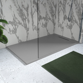 Signature Terrain 30mm Linear Slate Effect Rectangular Shower Tray