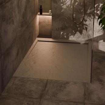 Signature Terrain 30mm Linear Slate Effect Rectangular Shower Tray